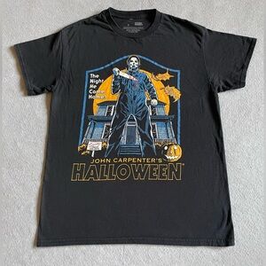 John Carpenter's Halloween T-Shirt Black Size Medium Short Sleeve